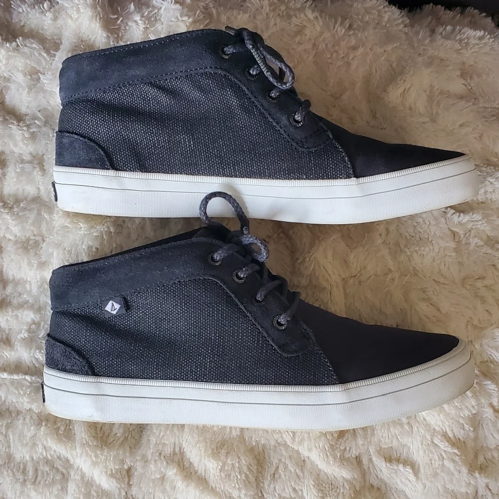 Sperry Crest Knoll Canvas Grey Shoes - Picture 2 of 10